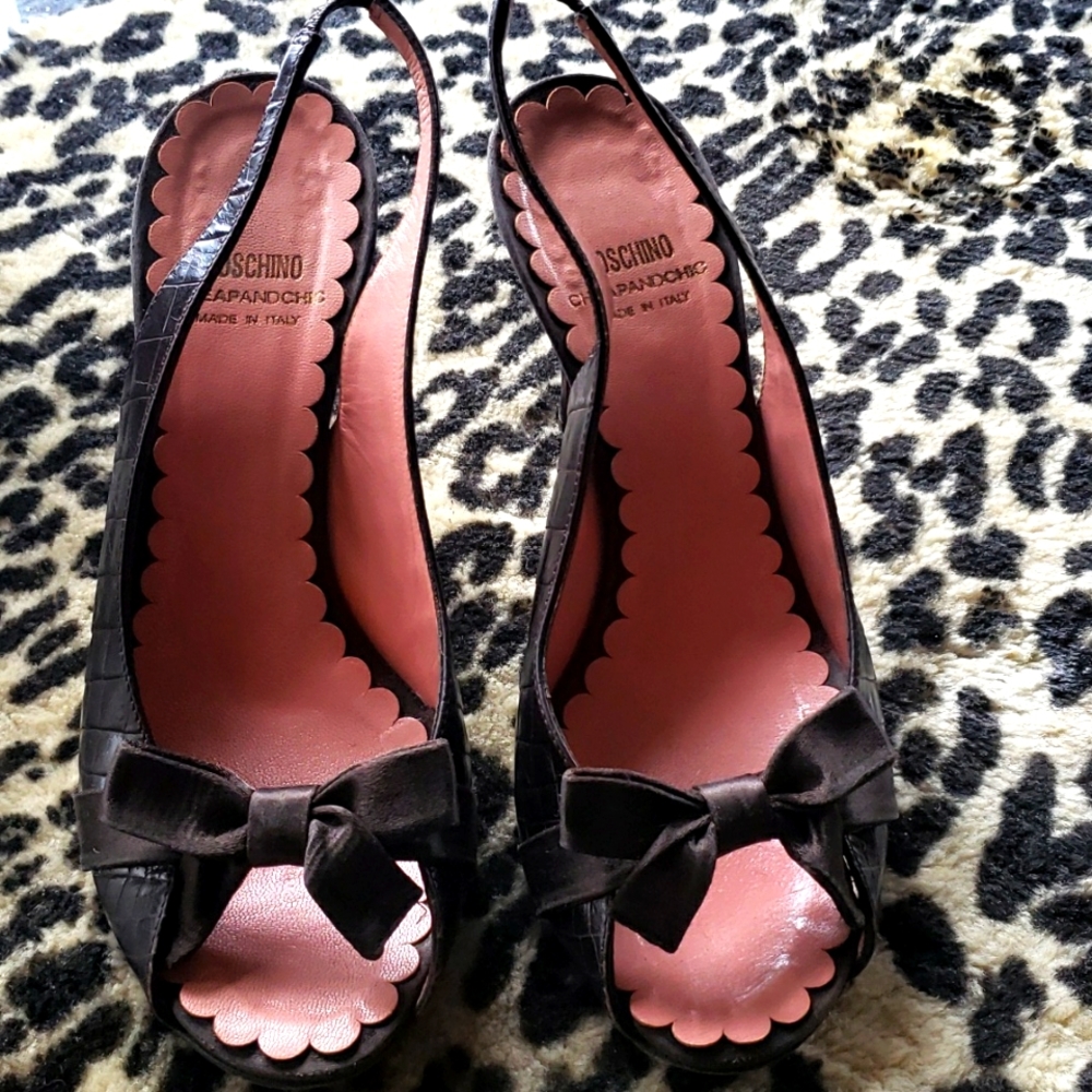 Moschino cheap&chic made in Italy open toe woman shoes